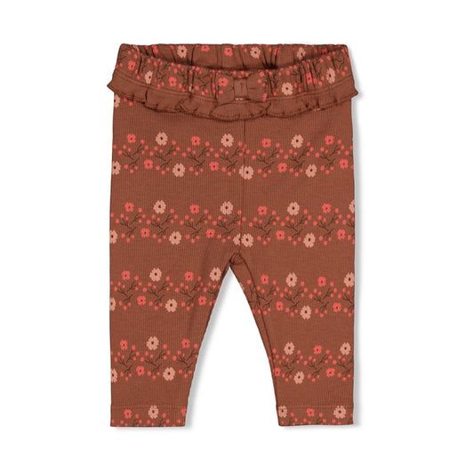 Feetje: Forest Garden: Legging rib bruin