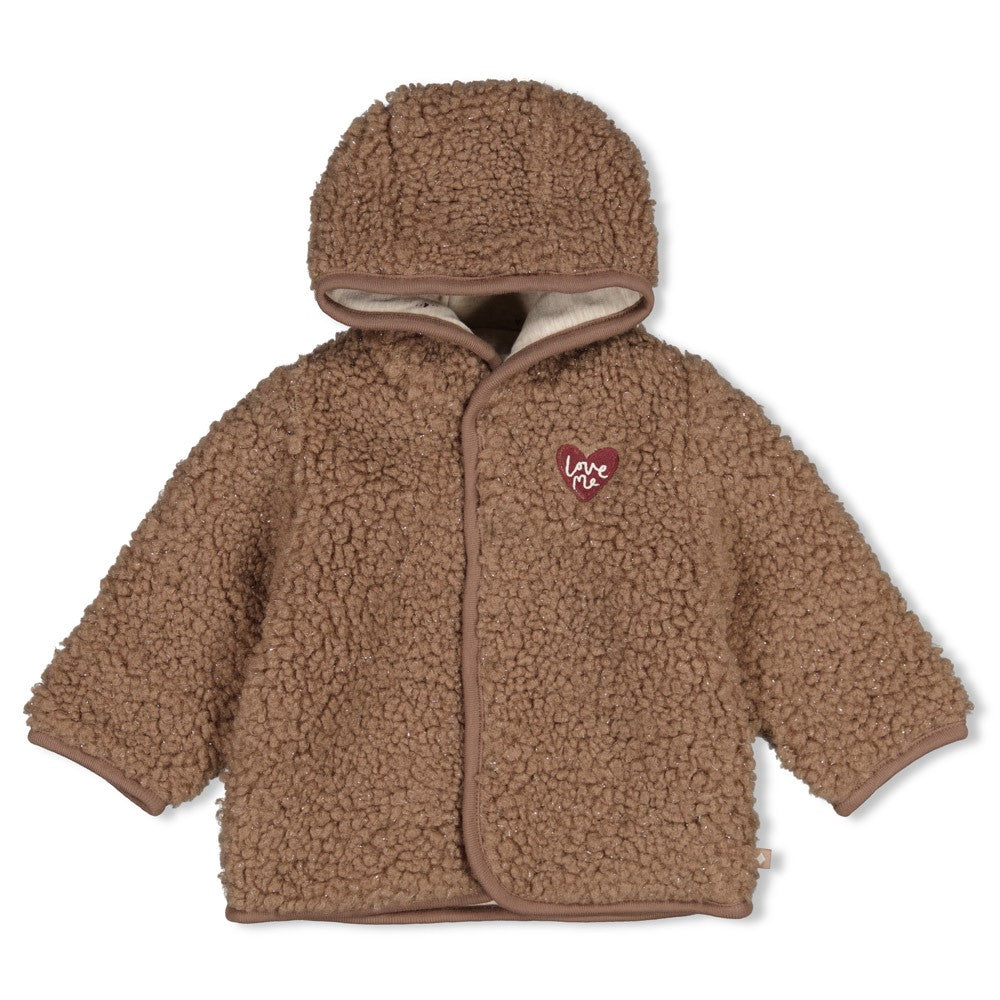 Feetje: My Little love: omkeerbare teddyjas taupe