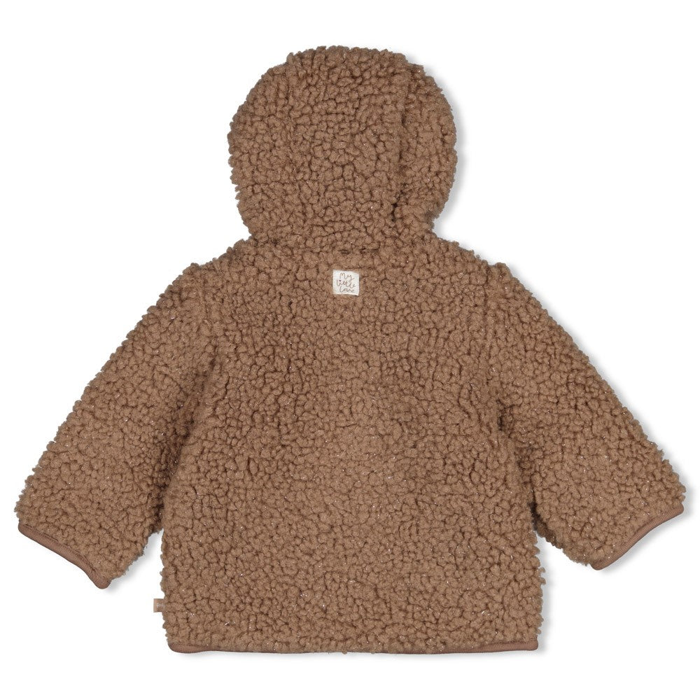 Feetje: My Little love: omkeerbare teddyjas taupe