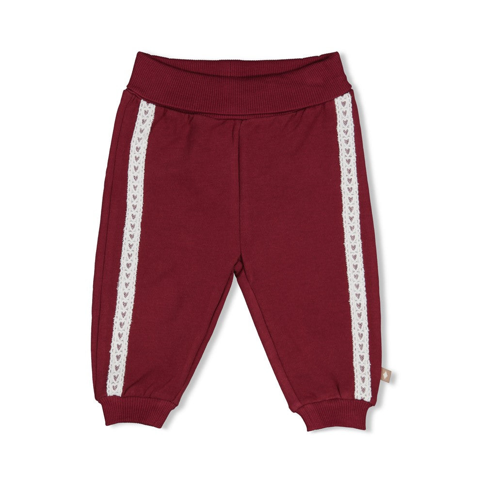 Feetje:My little love: broek bordeaux