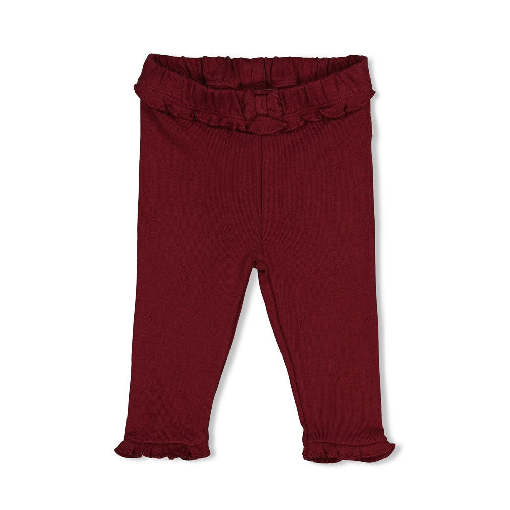 Feetje: My Little Love: legging pointelle bordeaux
