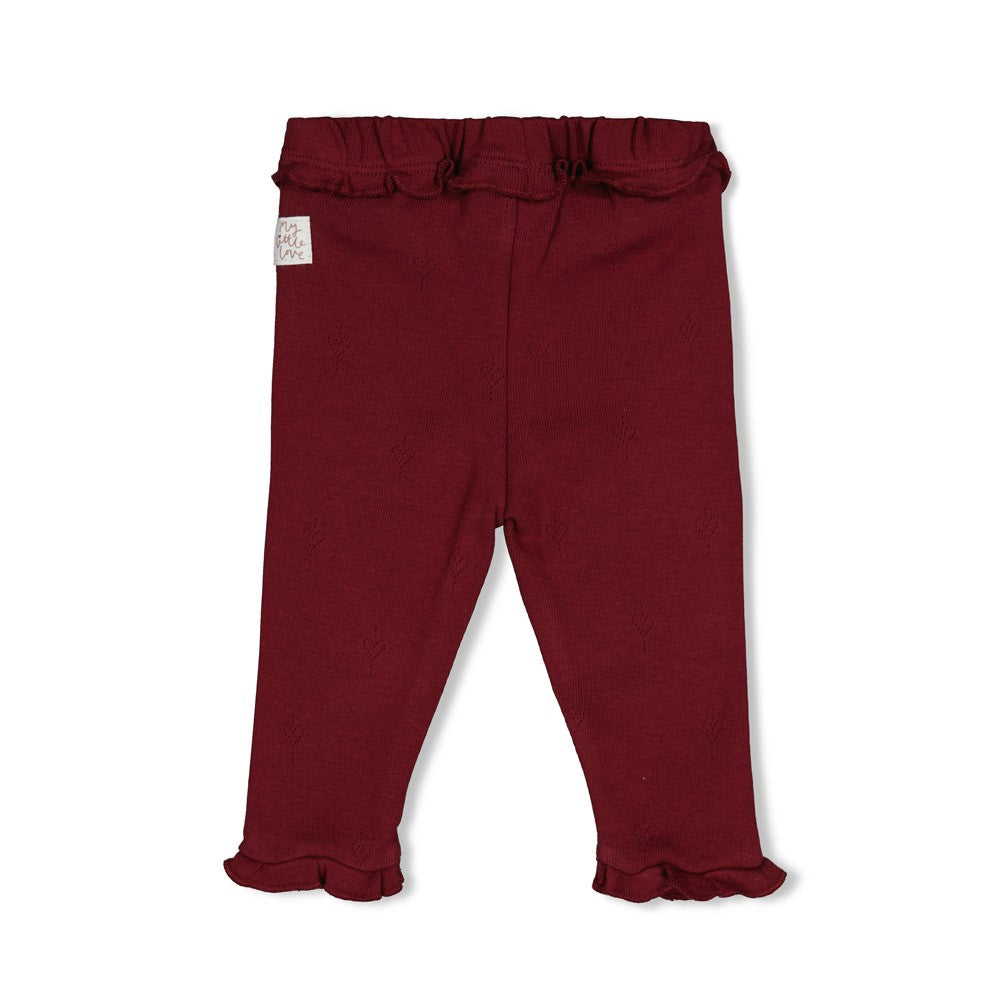 Feetje: My Little Love: legging pointelle bordeaux