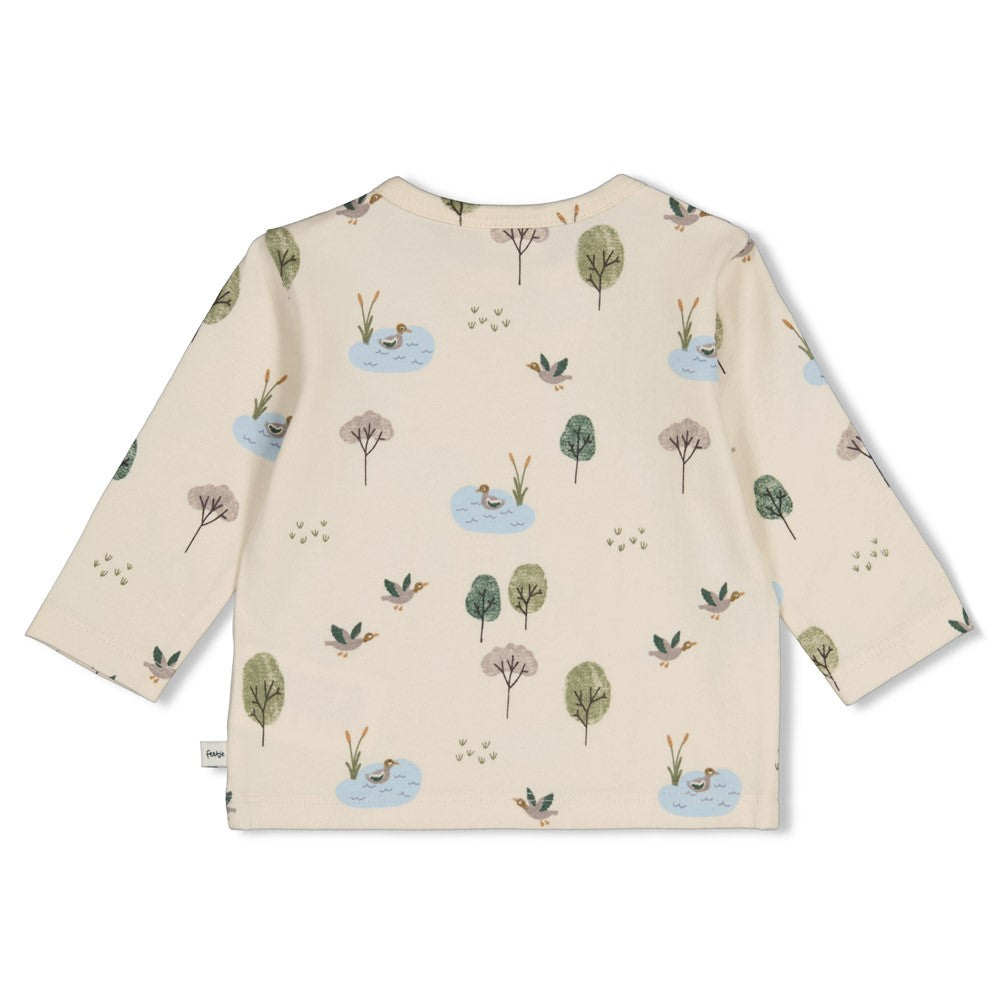 Feetje: Wiggle and waggle: longsleeve AOP offwhite