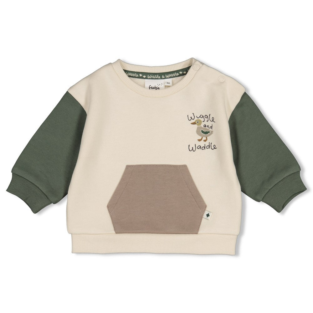 Feetje: Wiggle and waggle: sweater relaxed fit offwhite
