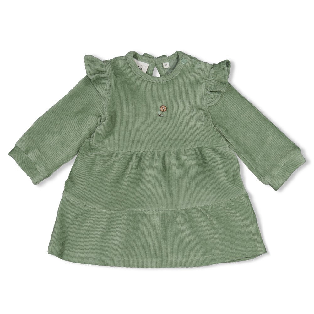 Feetje: Lucky bloombird:dress green rib