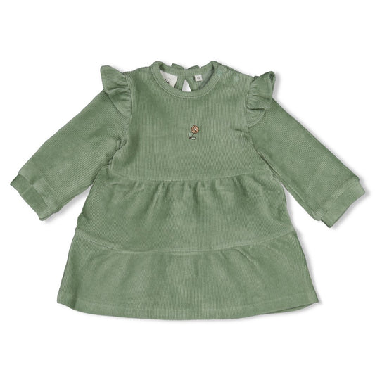 Feetje: Lucky bloombird:dress green rib