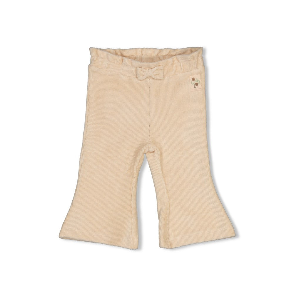 Feetje:Lucky bloombird: flare broek velours rib