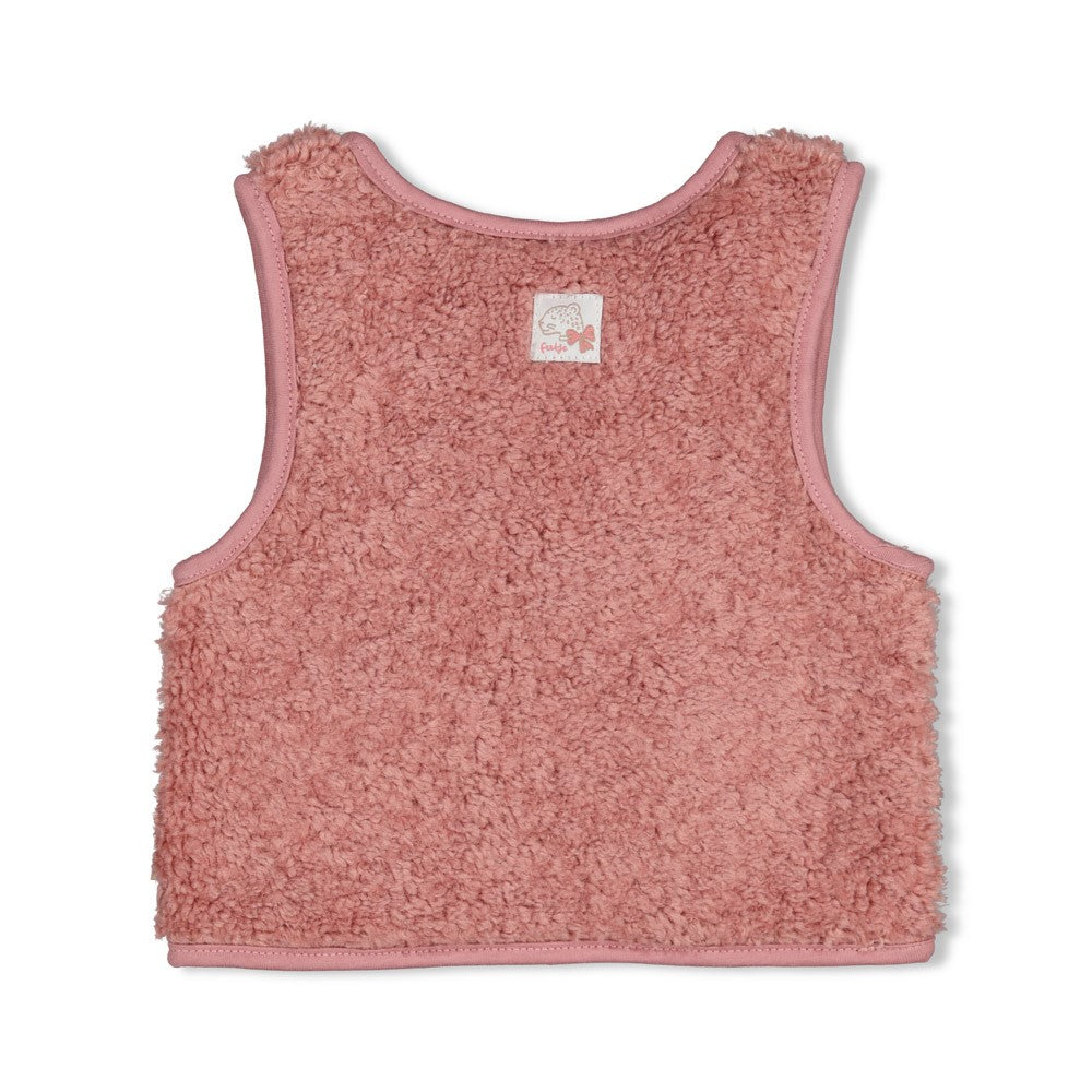 Feetje:Dress to impress: teddy gilet mauve