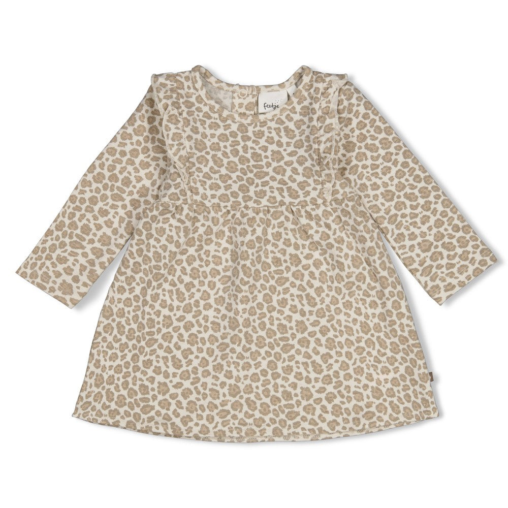 Feetje:Dress to impress: dress offwhite melange