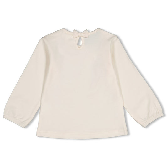 Feetje: Lucky bloombird: LS offwhite strik