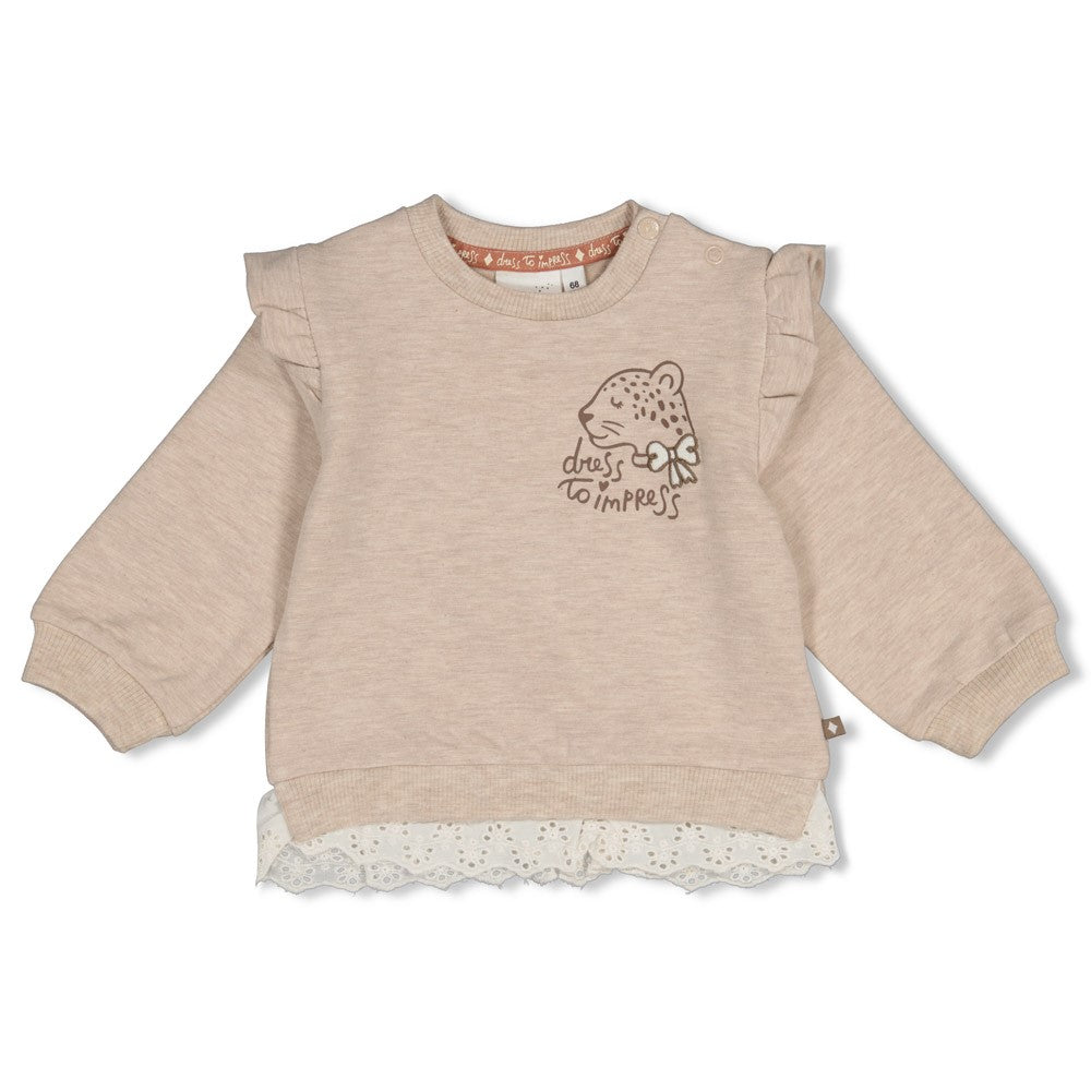 Feetje:Dress to impress: sweater taupe melange