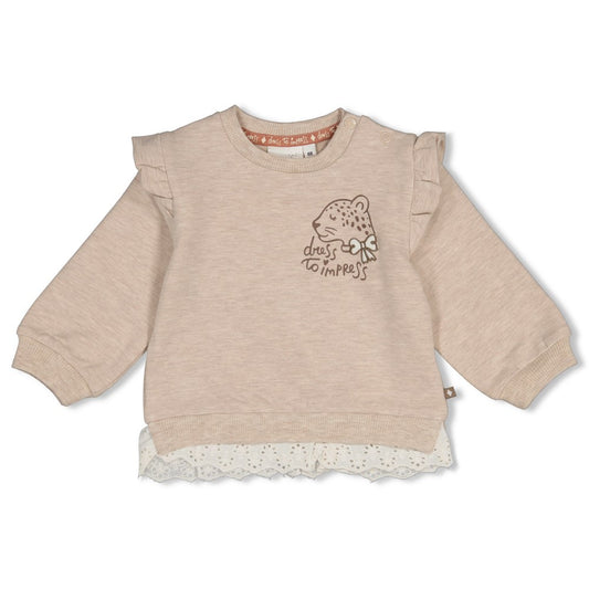 Feetje:Dress to impress: sweater taupe melange