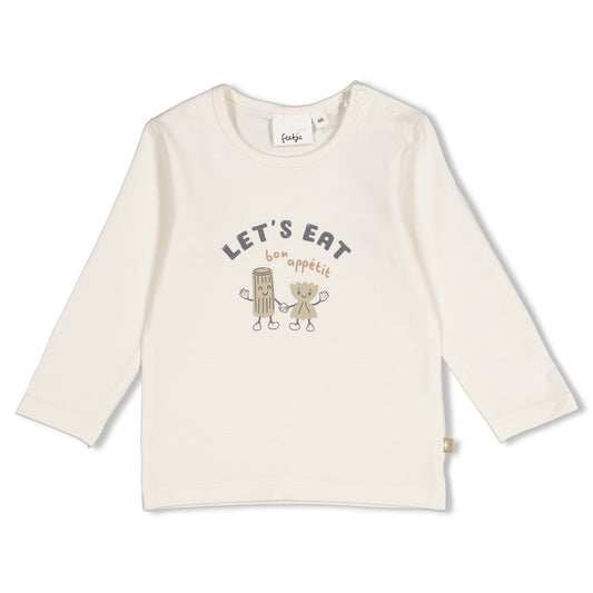Feetje: Pasta Party: longsleeve offwhite