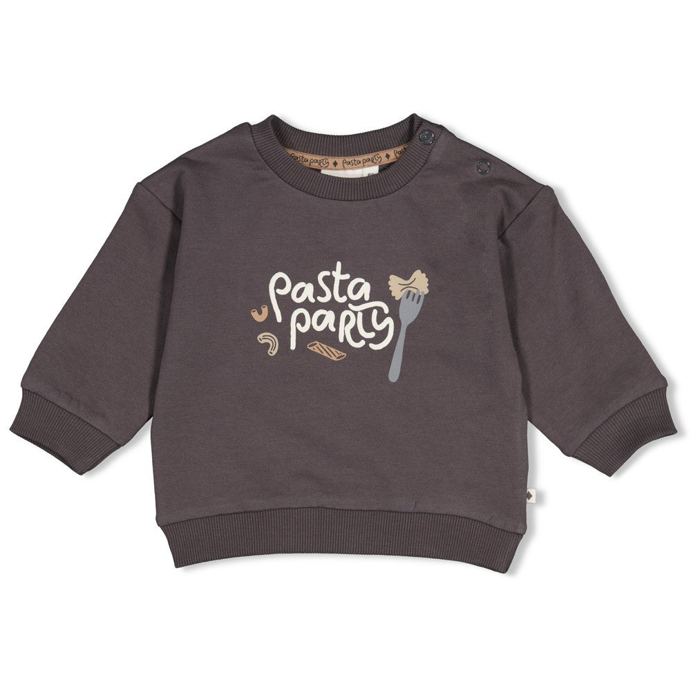 Feetje: Pasta Party: sweater anthracite