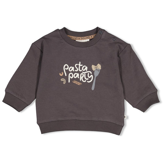 Feetje: Pasta Party: sweater anthracite