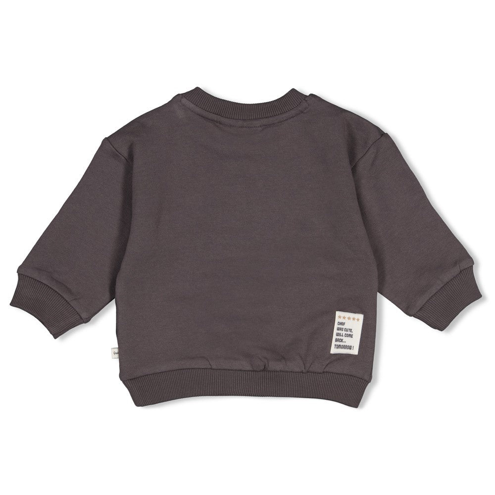 Feetje: Pasta Party: sweater anthracite