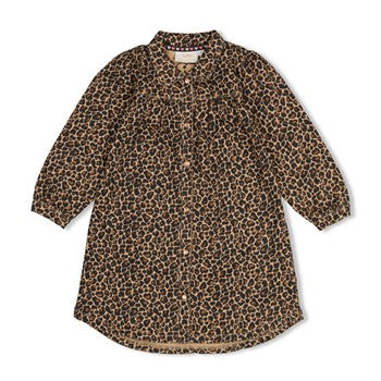 Jubel: City Chic: dress denim leopard