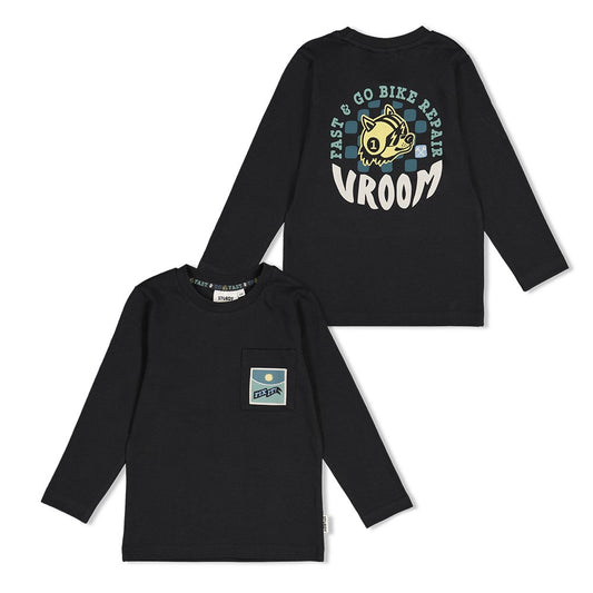 Sturdy:Fix it: longsleeve antaciet with backprint