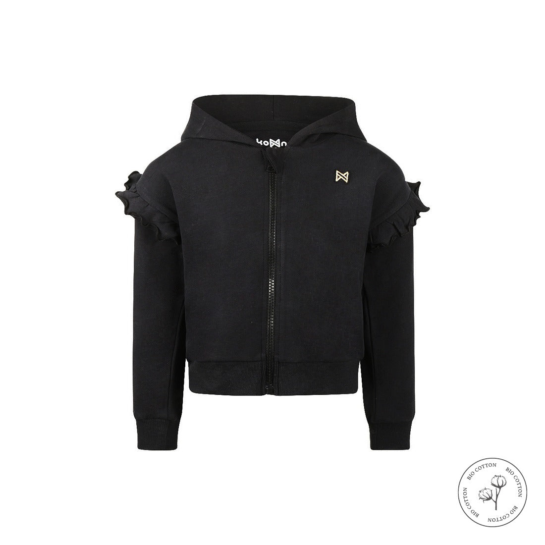 Koko Noko: Noos: cardigan with hood black