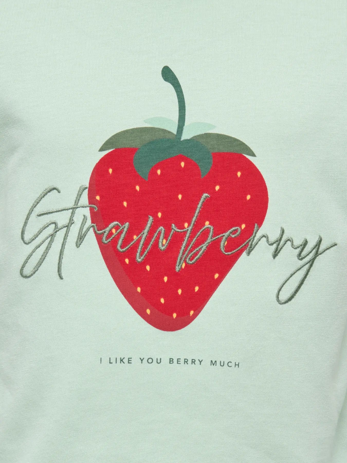 Only: shirt strawberry green