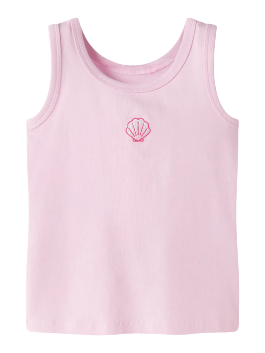 Name it: Tank top zacht roze schelp