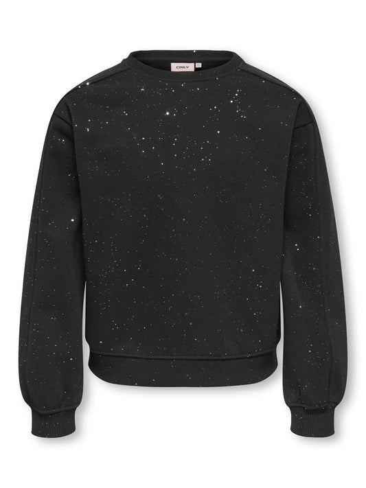 KidsOnly: Glitter sweater black-silver