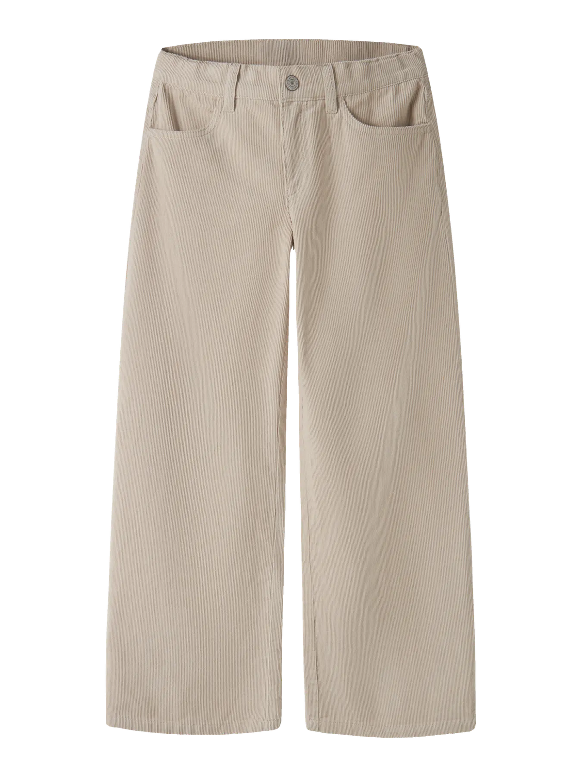 Name it: Wide cord pants beige