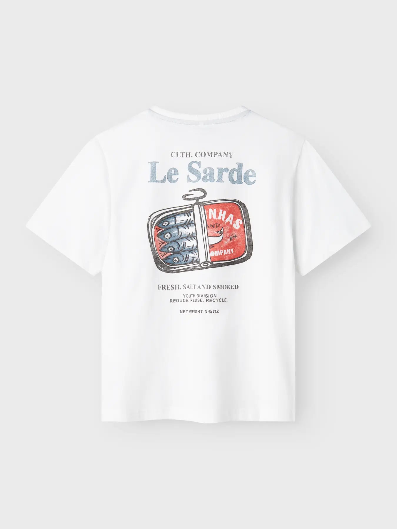 Name it: t-shirt loose fit sardienes wit