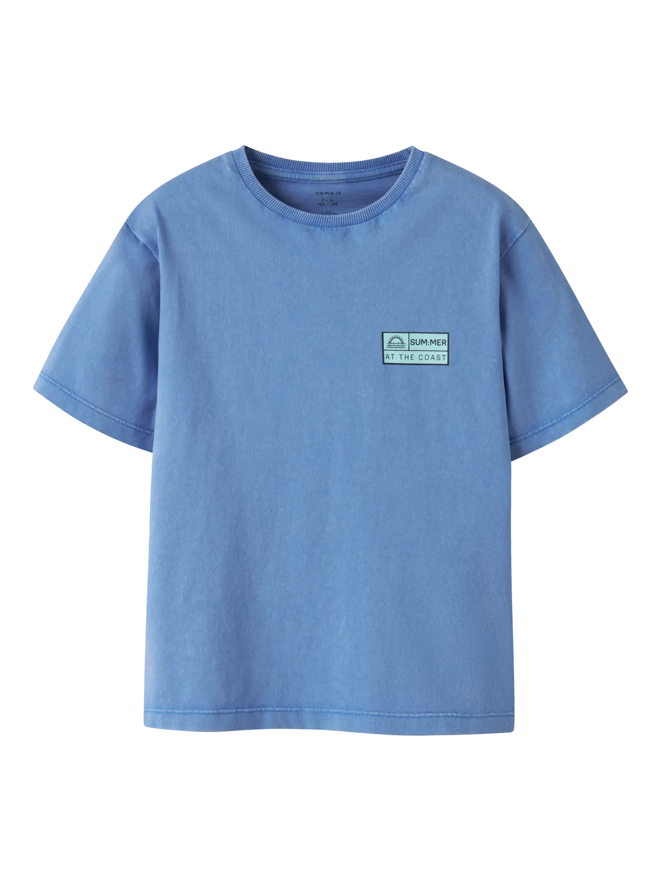 Name it: Shirt loose fit "Summer" blue