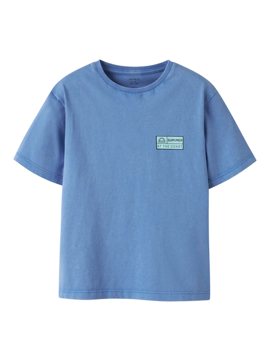 Name it: Shirt loose fit "Summer" blue