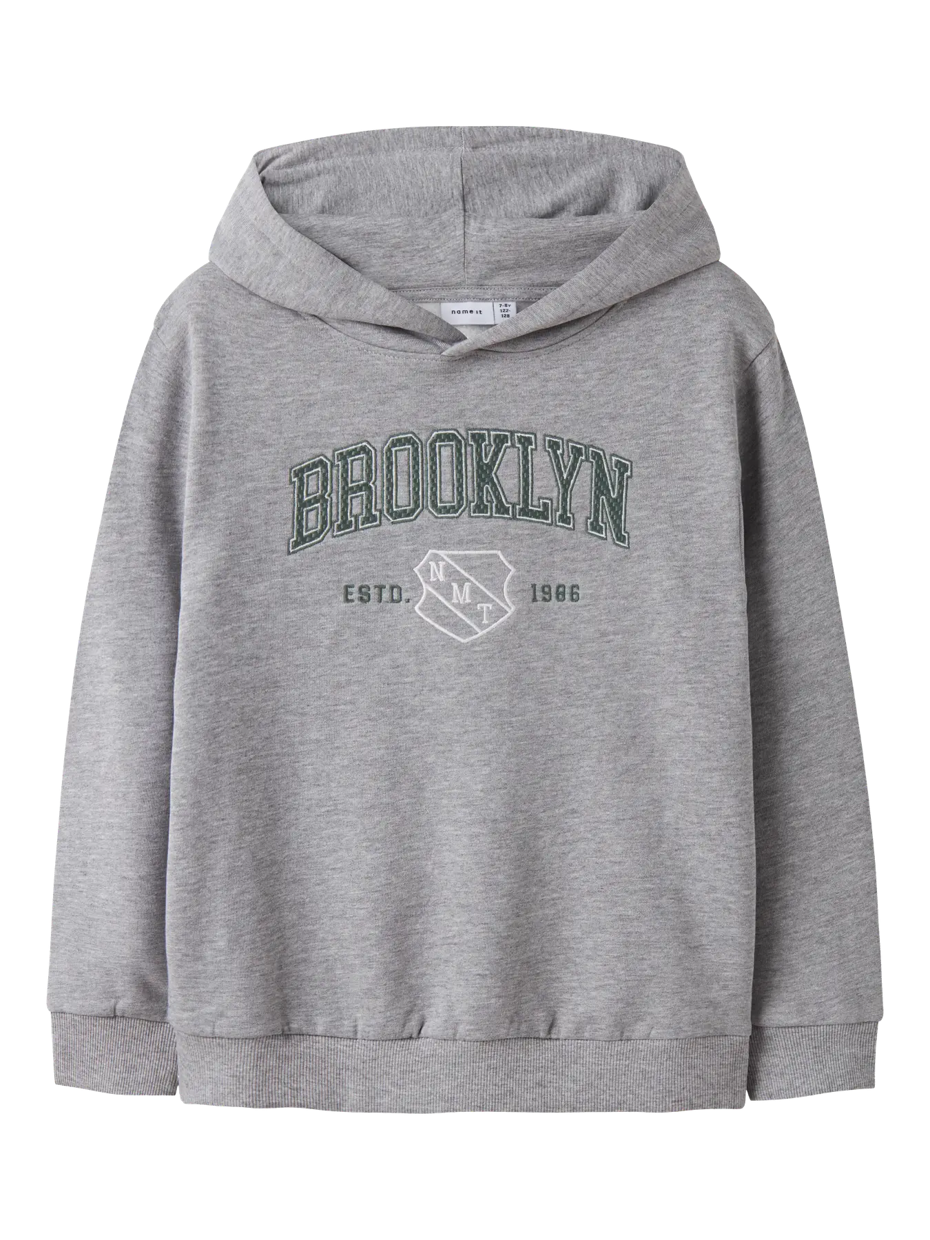 Name it: Hoodie Brooklyn grey melange