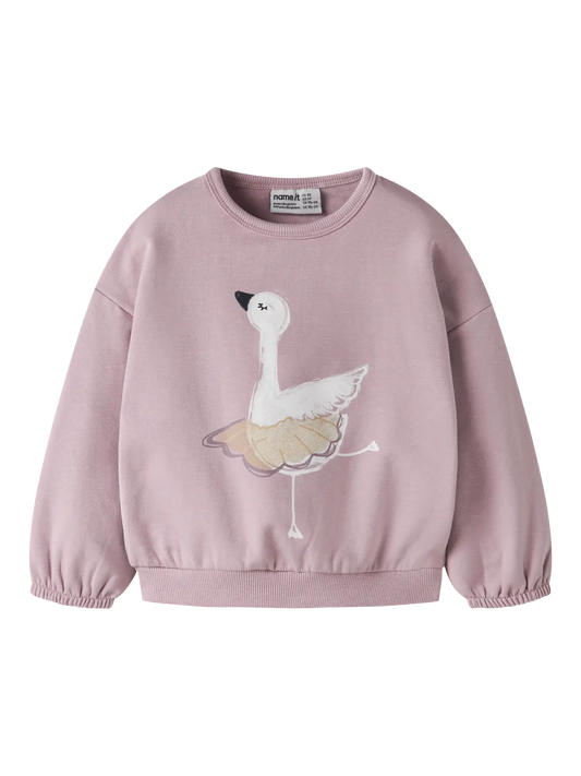 Name it: sweater lila zwaan