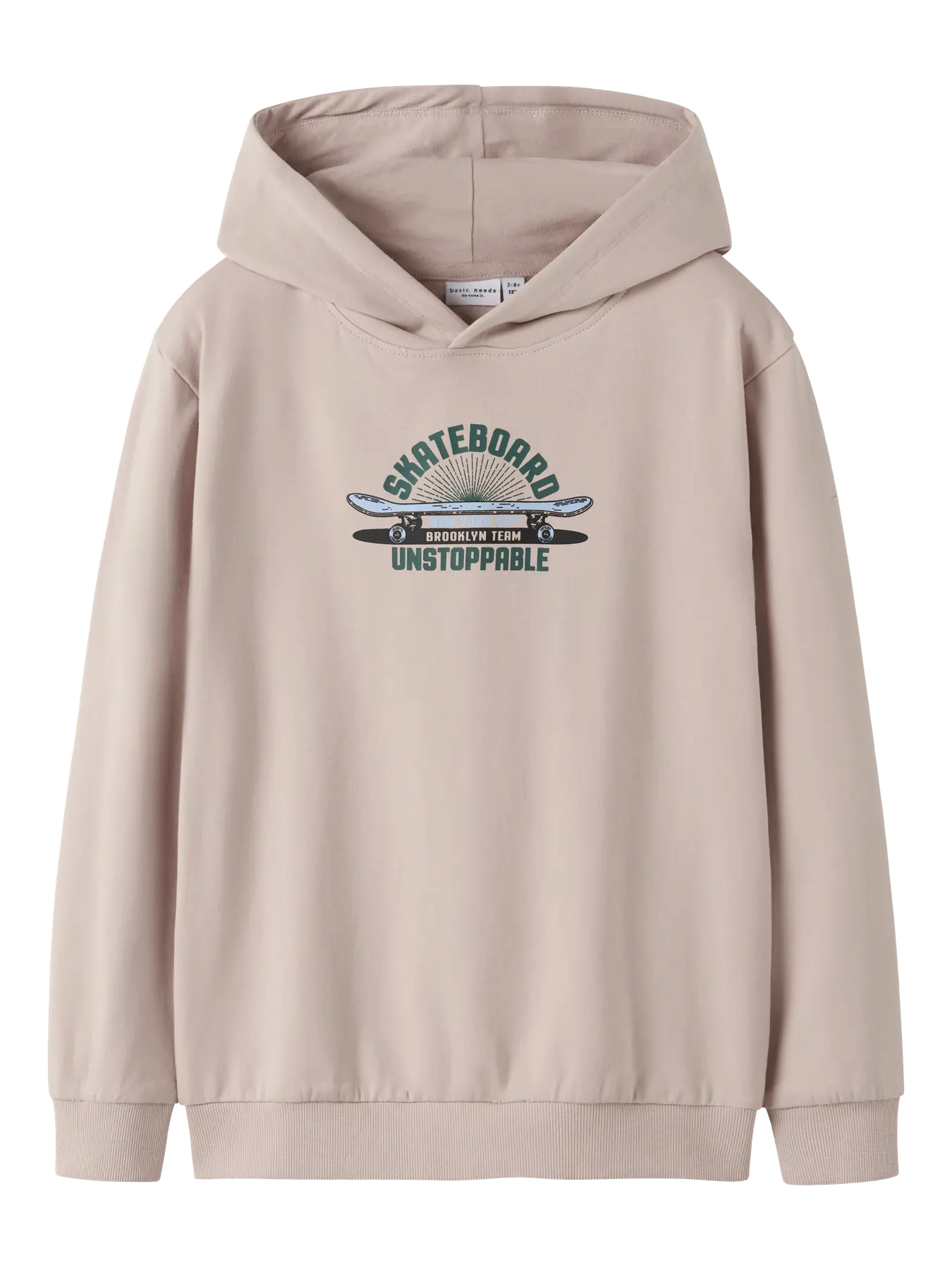 Name it: Dunne hoodie gewatteerd "Skateboard"