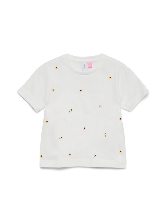 Vero Moda girl : shirt sunflower white