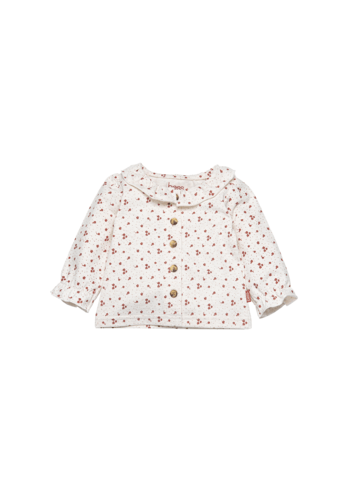 Bess: Blouse AOP flowers dessin