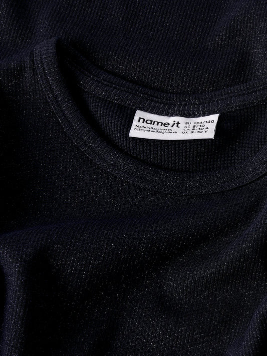Name it: longsleeve navy glitter