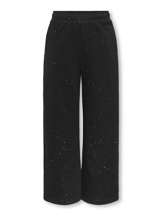 KidsOnly: Glitter joggingpants black-silver