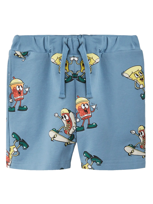 Name it: short pizza licht blauw