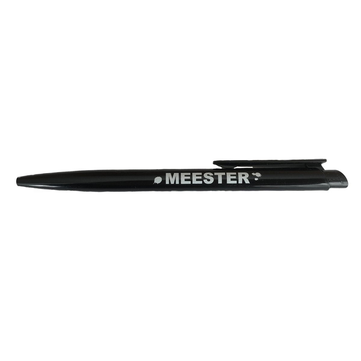 Pen zwart "Meester"