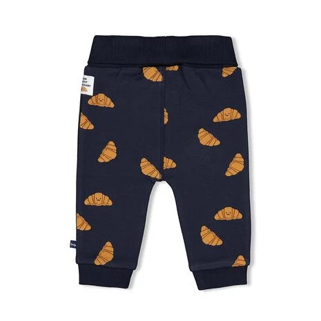 Feetje:Club croissant: broek navy croissant