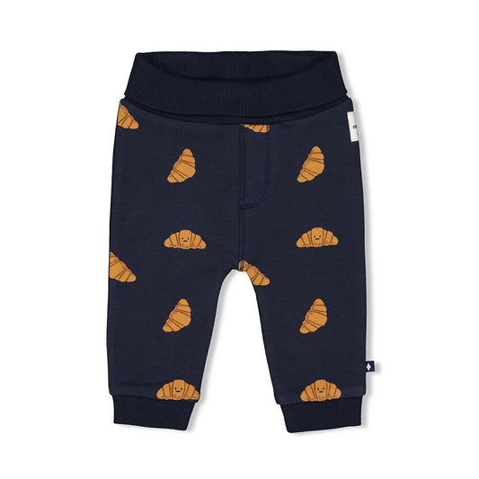 Feetje:Club croissant: broek navy croissant