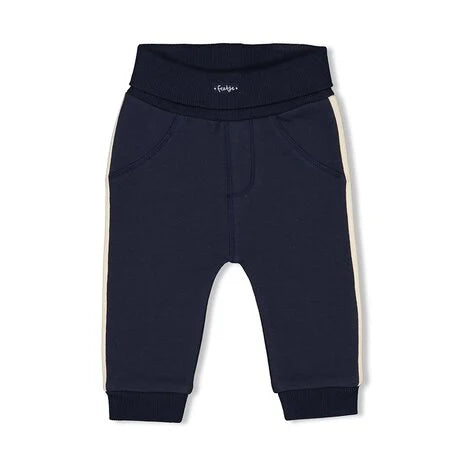 Feetje:Club croissant broek navy streep