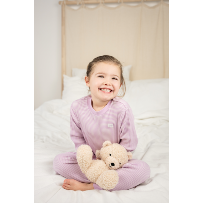 Feetje: wafel pyjama lila