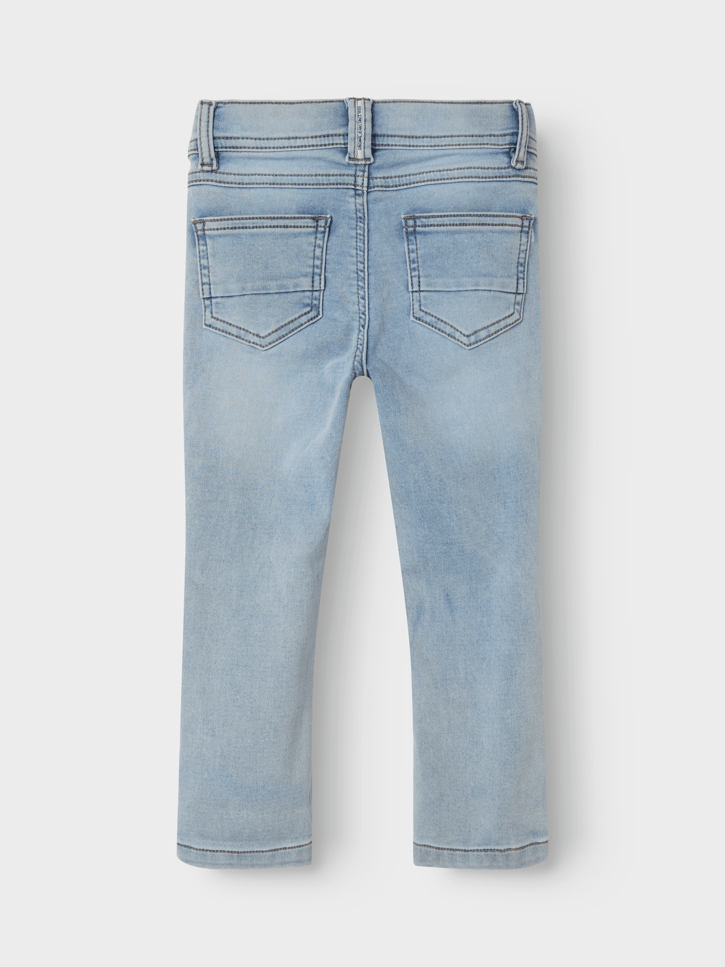 Name it:  Noos pants: slim: LUKE: Light Blue Bleached Denim