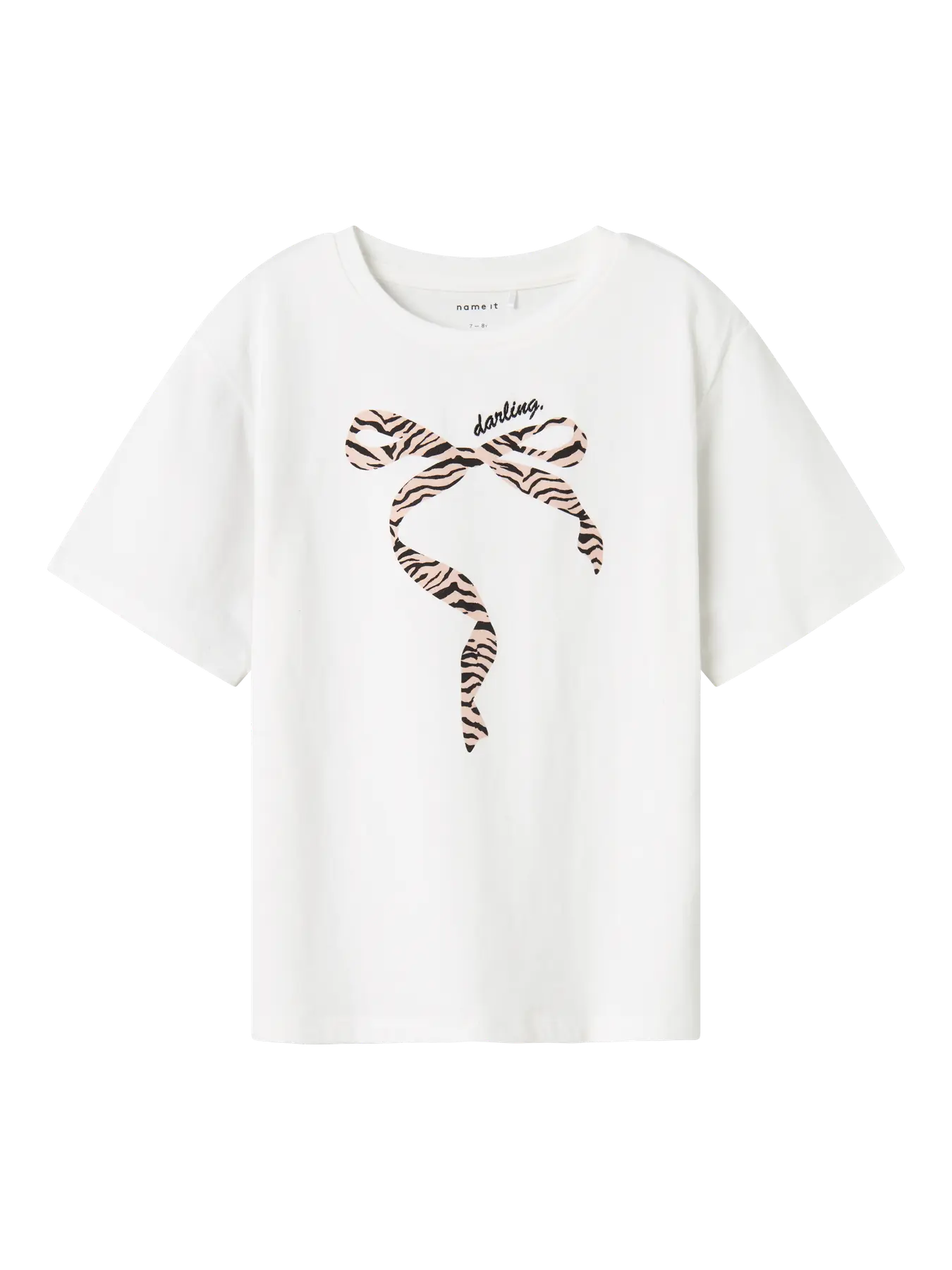 Name it: shirt oversized white bow Darling