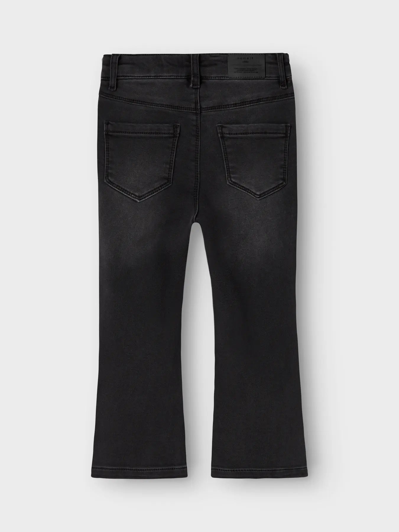 Name it: FIEBIE: boot jeans fleece black