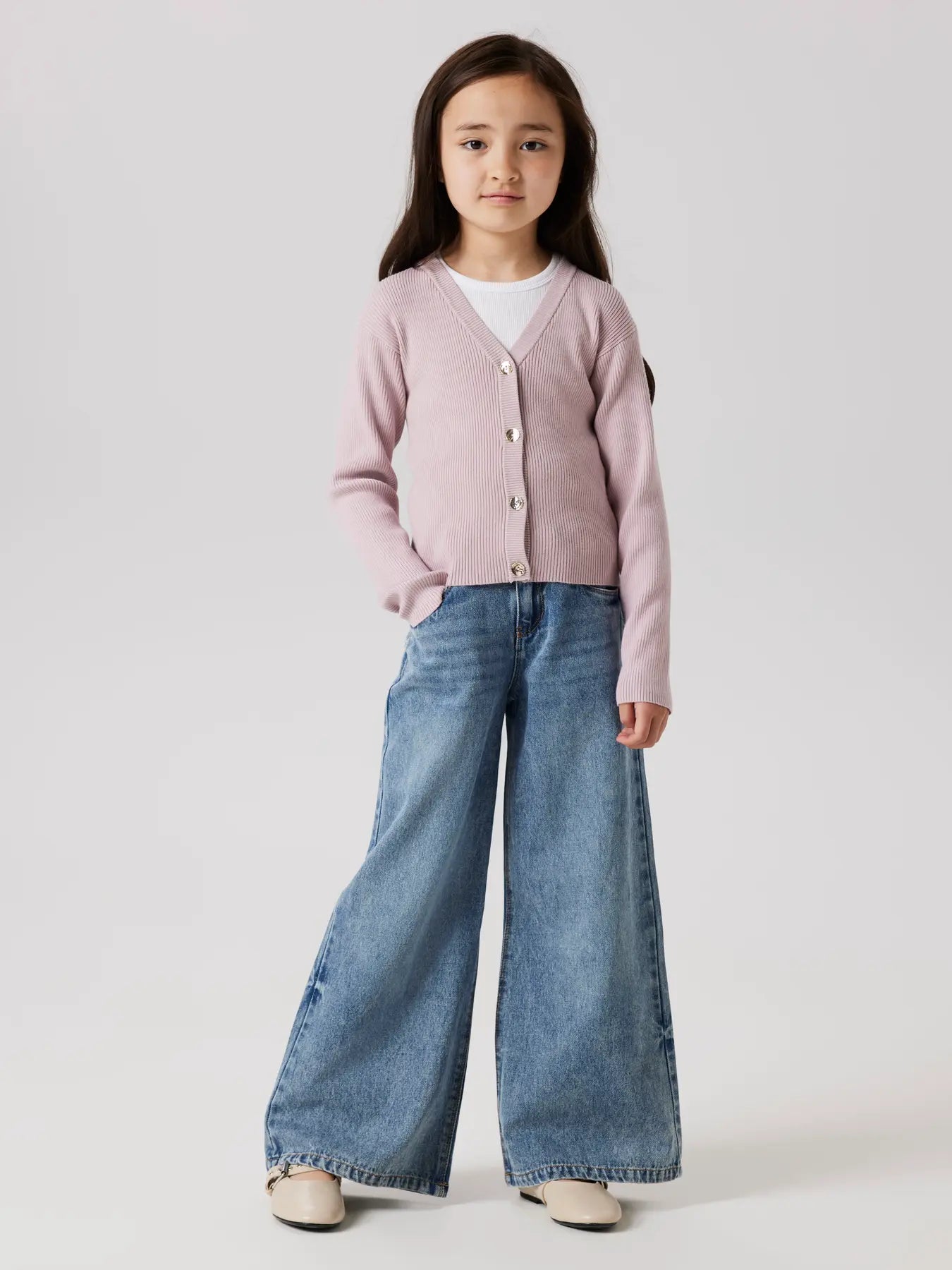 Name it: BELLA:  Wide jeans medium blue medium