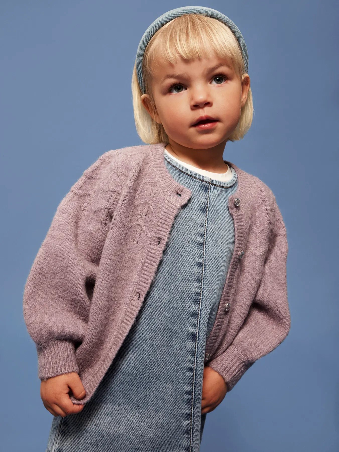 Name it: knit vest lila