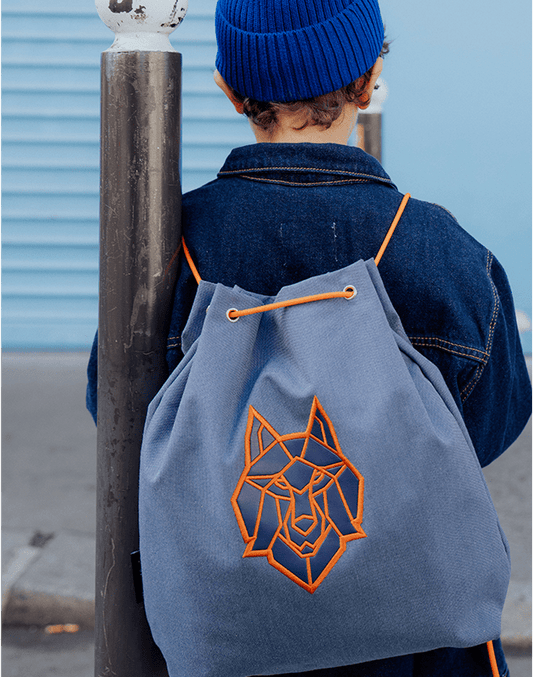 Caramel & Cie: zwemzak blue wolf