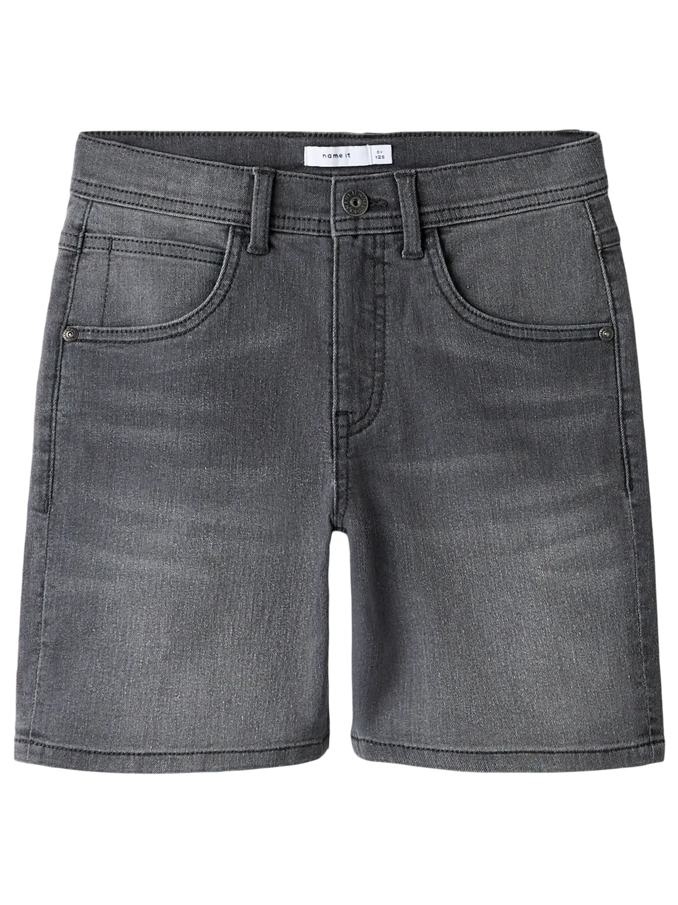 Name it: Robbe: jeans short medium grey denim